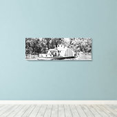 Paddle Boat op Murray River Victoria Canvas Afdruk (Insitu (Houten vloer))