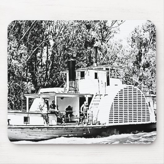 Paddle Boat op Murray River Victoria Muismat (Voorkant)