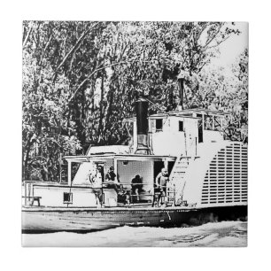 Paddle Boat op Murray River Victoria Tegeltje