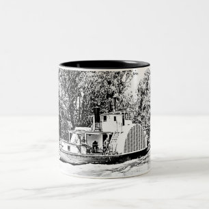 Paddle Boat op Murray River Victoria Tweekleurige Koffiemok