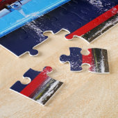 Paddle Boot Mississippi.Kerstgroeten Legpuzzel (Zijkant)