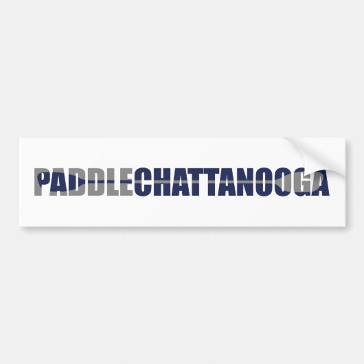 Paddle Chattanooga Tennessee Kayaking Bumpersticker (Voorkant)