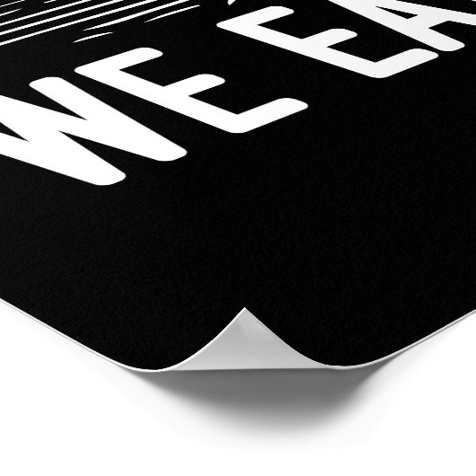 Paddle, Conquer, Eat Snacks - Grappige Drakenboot Poster (Hoek)