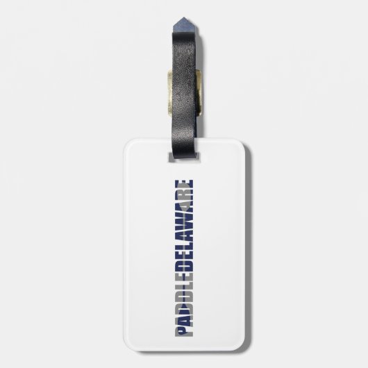 Paddle Delaware Kayaking Bagagelabel (Achterkant verticaal)
