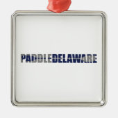 Paddle Delaware Kayaking Metalen Ornament (Voorkant)