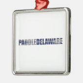 Paddle Delaware Kayaking Metalen Ornament (Links)