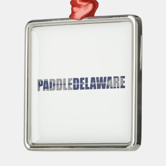Paddle Delaware Kayaking Metalen Ornament (Links)