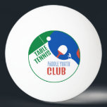 Paddle Design, Table Tennis Club Pingpongbal<br><div class="desc">Paddle Design,  Table Tennis Club,  Ping Pong Ball bij de Visitekaartje Store.</div>