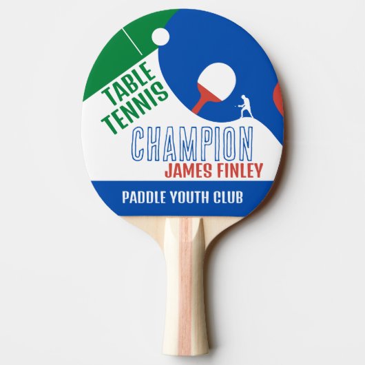 Paddle Design, Table Tennis Player/Club Paddle Tafeltennisbatje (Achterkant)
