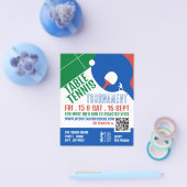 Paddle Design, Table Tennis Tournament Adverteren Flyer (Enkel)