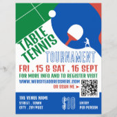 Paddle Design, Table Tennis Tournament Adverteren Flyer (Voorkant)