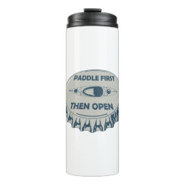 Paddle eerst dan openen thermosbeker