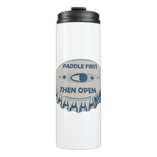 Paddle eerst dan openen thermosbeker