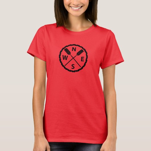 Paddle Explorer Design - Dames Basic T-Shirt (Voorkant)