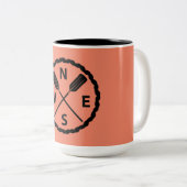 Paddle Explorer Design - Tweekleurige mok (Voorkant rechts)
