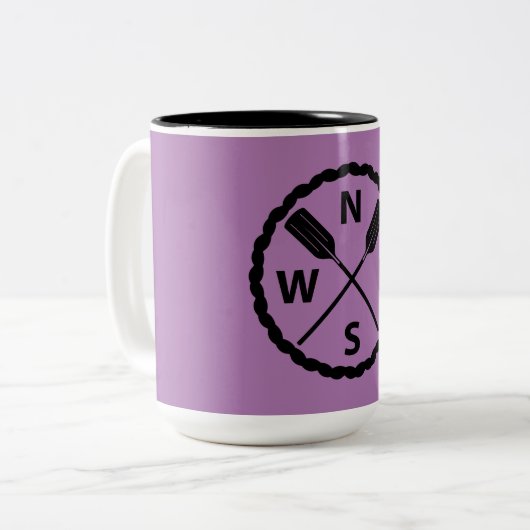 Paddle Explorer Design - Tweekleurige mok (Voorkant links)