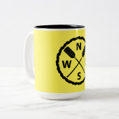 Paddle Explorer Design - Tweekleurige mok (Voorkant links)
