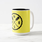 Paddle Explorer Design - Tweekleurige mok (Voorkant rechts)
