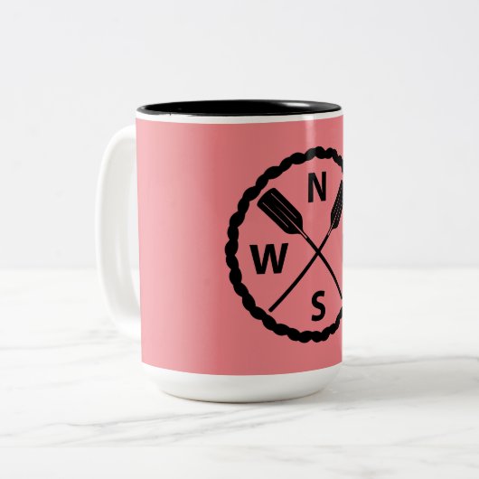 Paddle Explorer Design - Tweekleurige mok (Voorkant links)