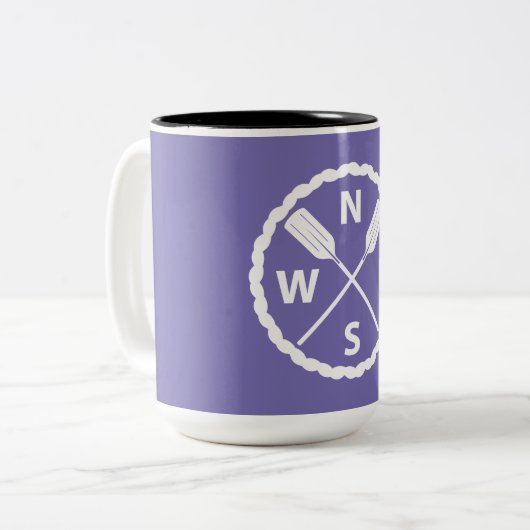 Paddle Explorer Design - Tweekleurige mok (Voorkant links)