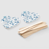 Paddle Fan-Blue Floral Handwaaier (Niet-gemonteerd)