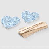 Paddle Fan-Blue Pearls Handwaaier (Niet-gemonteerd)