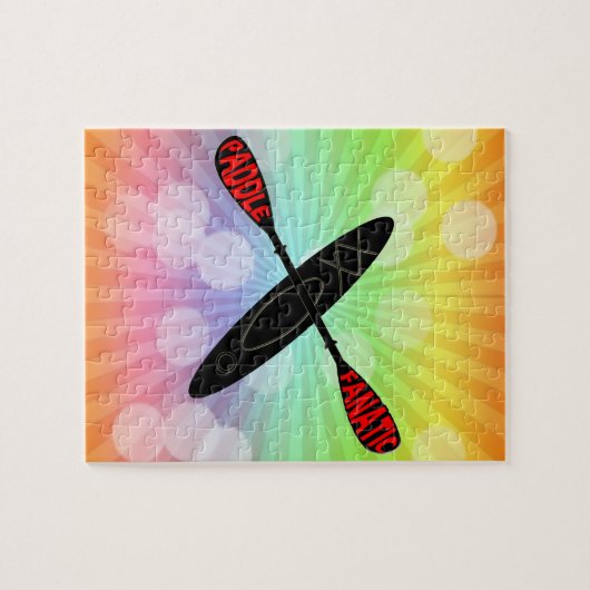 PADDLE FANATIC - KAYAK LOGO LEGPUZZEL (Horizontaal)