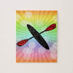 PADDLE FANATIC - KAYAK LOGO LEGPUZZEL