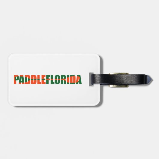 Paddle Florida Kayaking Bagagelabel (Achterkant horizontaal)