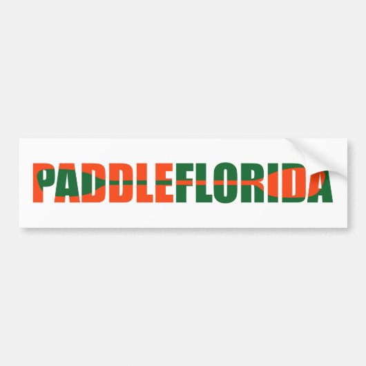 Paddle Florida Kayaking Bumpersticker (Voorkant)