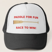 Paddle for Fun, Race to Win Dragon Boat Gear Trucker Pet (Voorkant)