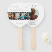 Paddle Funeral Hand Fan – Rounded Corners Handwaaier (Voorkant en achterkant)