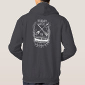 Paddle Hard. Grenswateren Hoodie (Achterkant)