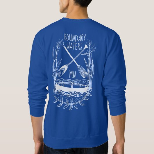 Paddle Hard. Grenswateren Trui (Achterkant)