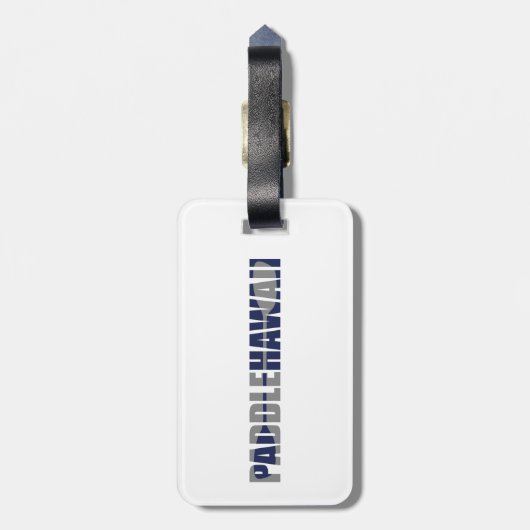 Paddle Hawaii Kayaking Bagagelabel (Achterkant verticaal)