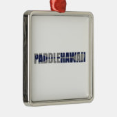 Paddle Hawaii Kayaking Metalen Ornament (Rechts)