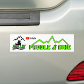 Paddle & Hike bumper sticker (Op auto)