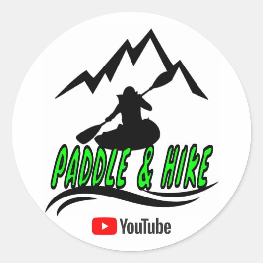 Paddle & Hike sticker 1 (Voorkant)