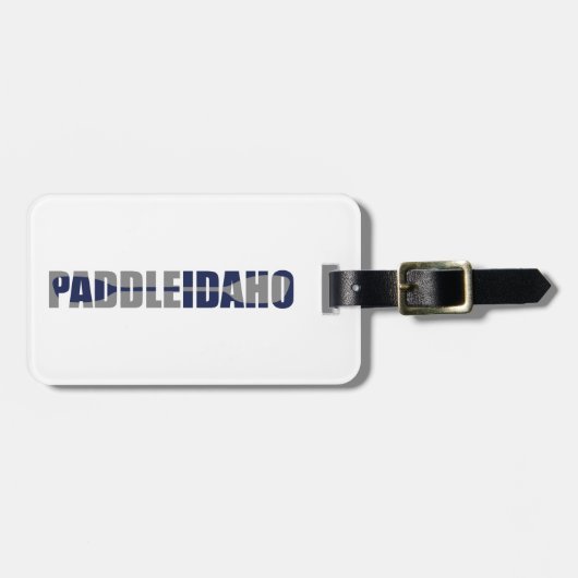 Paddle Idaho Kayaking Bagagelabel (Voorkant horizontaal)