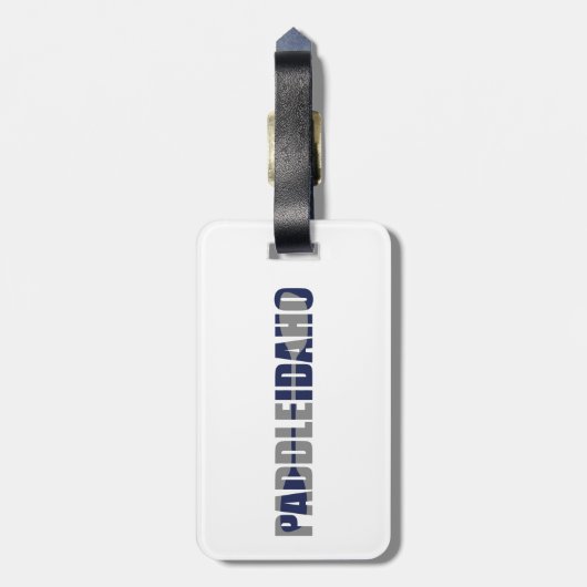 Paddle Idaho Kayaking Bagagelabel (Achterkant verticaal)