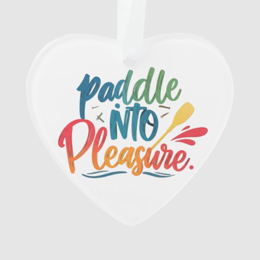 Paddle in plezier ornament (achterkant)