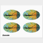 Paddle-instappen Ovale Sticker (Vel)