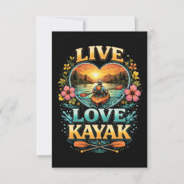 Paddle Into the Sunset Bedankkaart