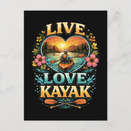 Paddle Into the Sunset Briefkaart
