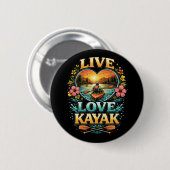 Paddle Into the Sunset Ronde Button 5,7 Cm (Voorkant /achterkant)