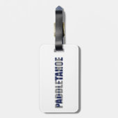 Paddle Lake Tahoe Kayaking Bagagelabel (Achterkant verticaal)