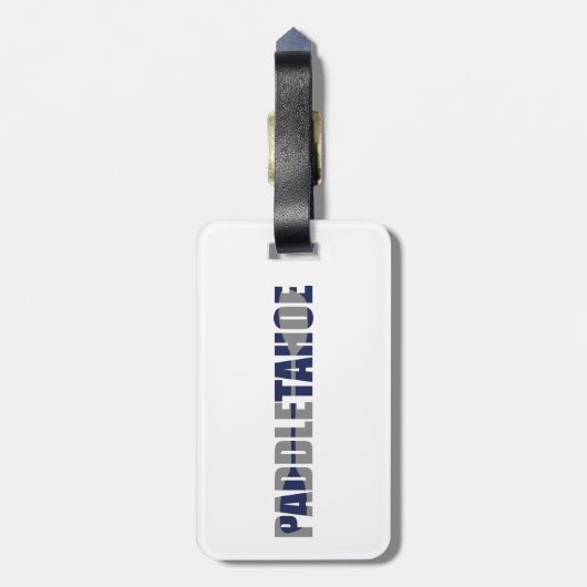 Paddle Lake Tahoe Kayaking Bagagelabel (Achterkant verticaal)