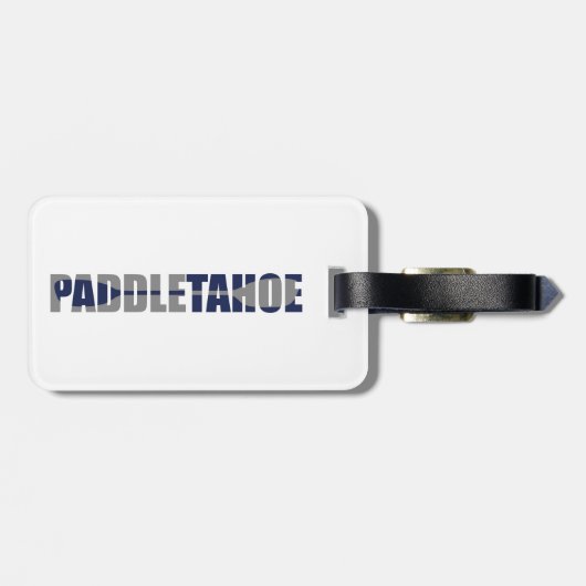 Paddle Lake Tahoe Kayaking Bagagelabel (Achterkant horizontaal)