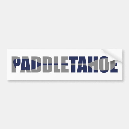 Paddle Lake Tahoe Kayaking Bumpersticker (Voorkant)