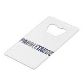 Paddle Lake Tahoe Kayaking Creditkaart Flessenopener (Achterkant Gekanteld)